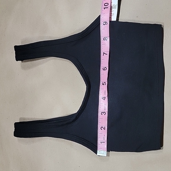 GAP Teen Size 8 Black Sports Bra / Tank Bra / Shelf Bra, NEW with Tag - Picture 3 of 5